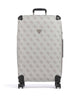 Guess Berta 4G Logo Valise 4 roues dark taupe logo