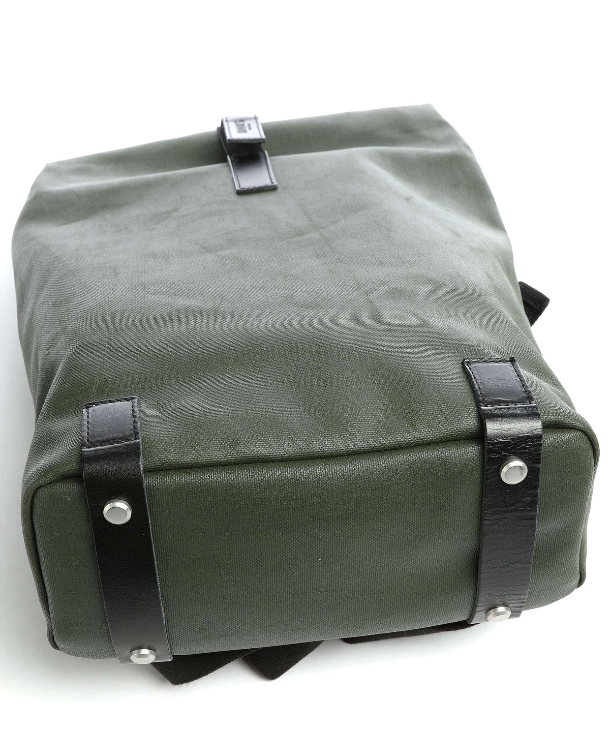 Brooks England Pickwick Cotton Canvas Small Rolltop backpack forest