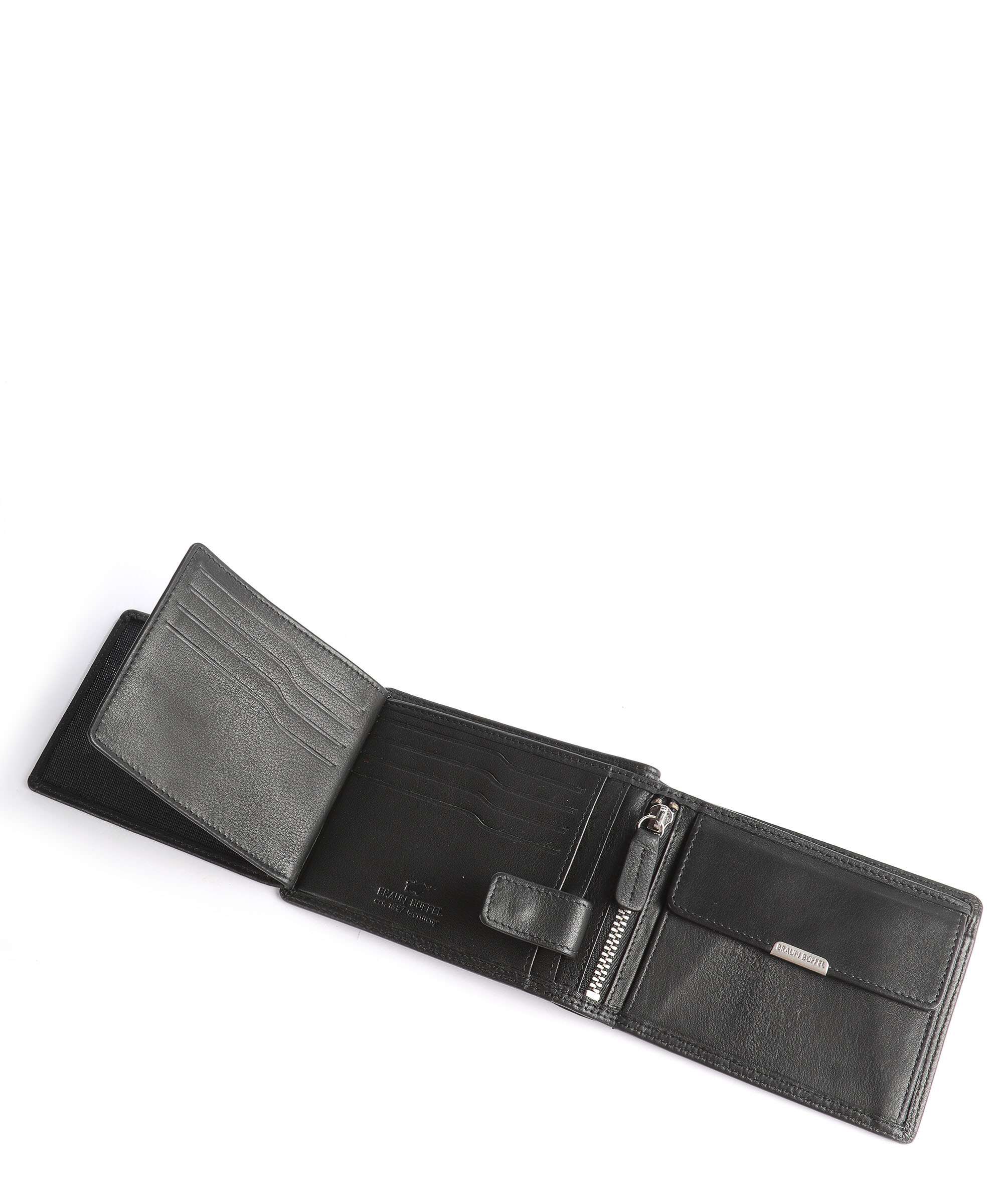 Braun Büffel Golf Edition Wallet schwarz