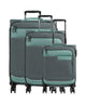Travelite Viia 4-Rollen Trolley Set eukalyptus