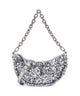 Abro Sequins Moon Shoulder bag silver