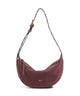 Abro Suede By My Side Small Sac porté épaule bordeaux