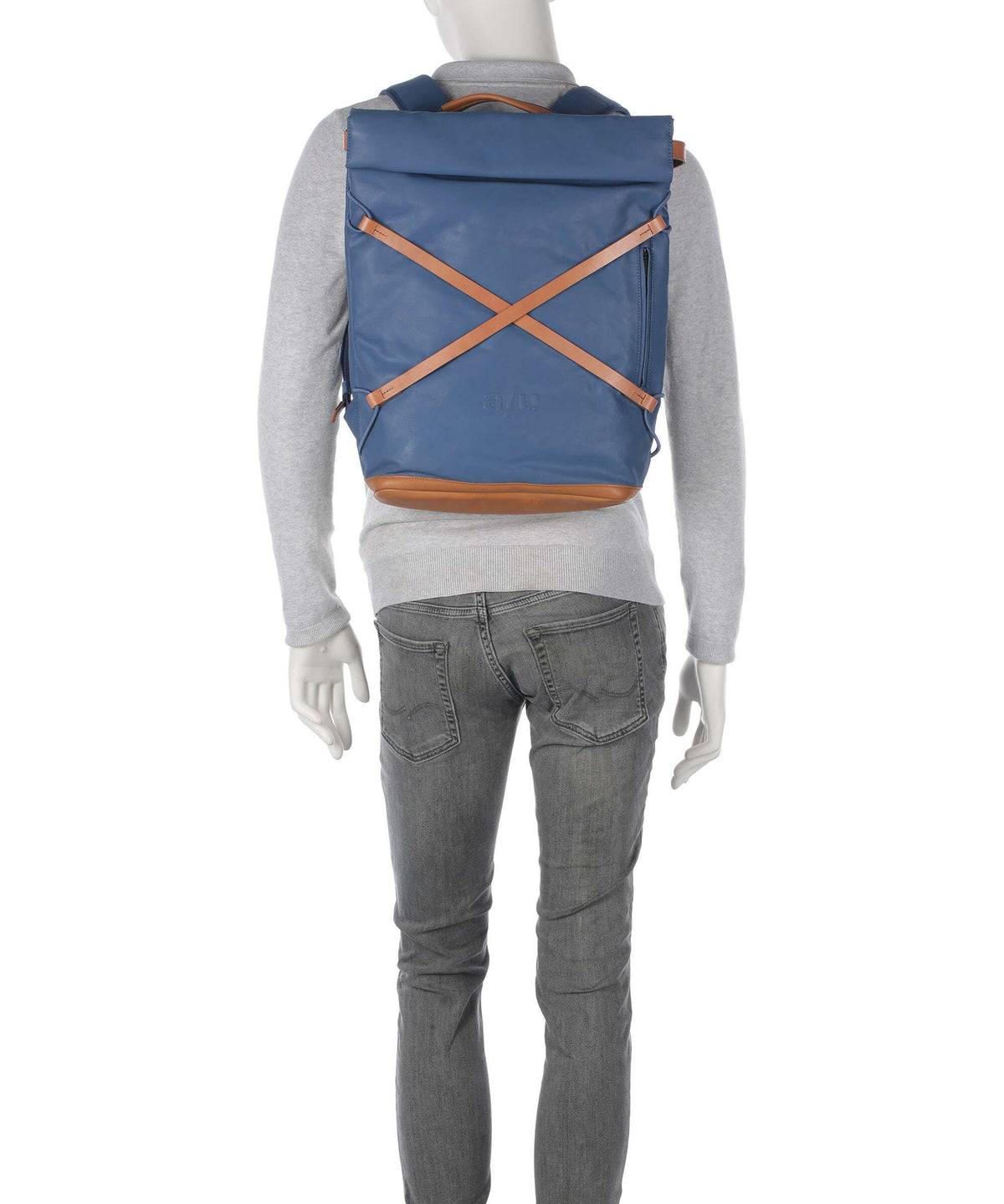 Aunts & Uncles Japan Osaka Rolltop backpack blue jeans