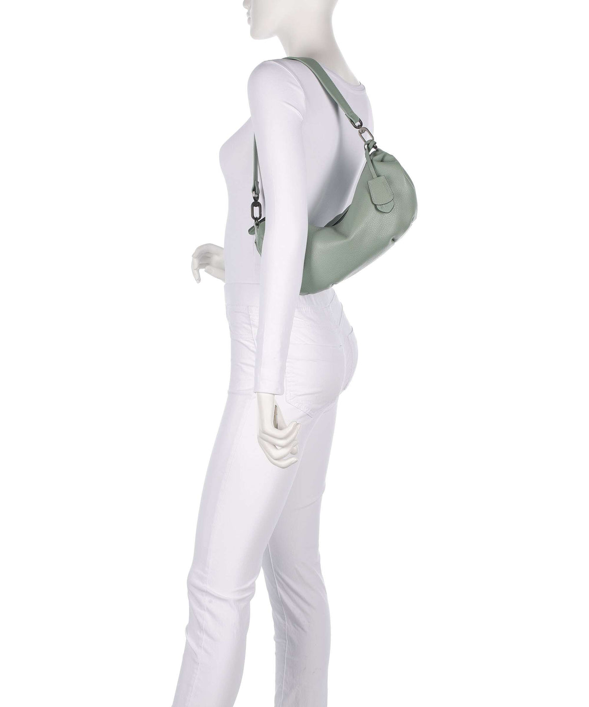 Aunts & Uncles Philocalists Sparkle Hobo bag sage green