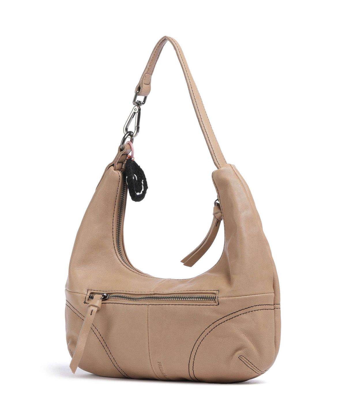 FredsBruder Take A Smile Hobo bag milk coffee