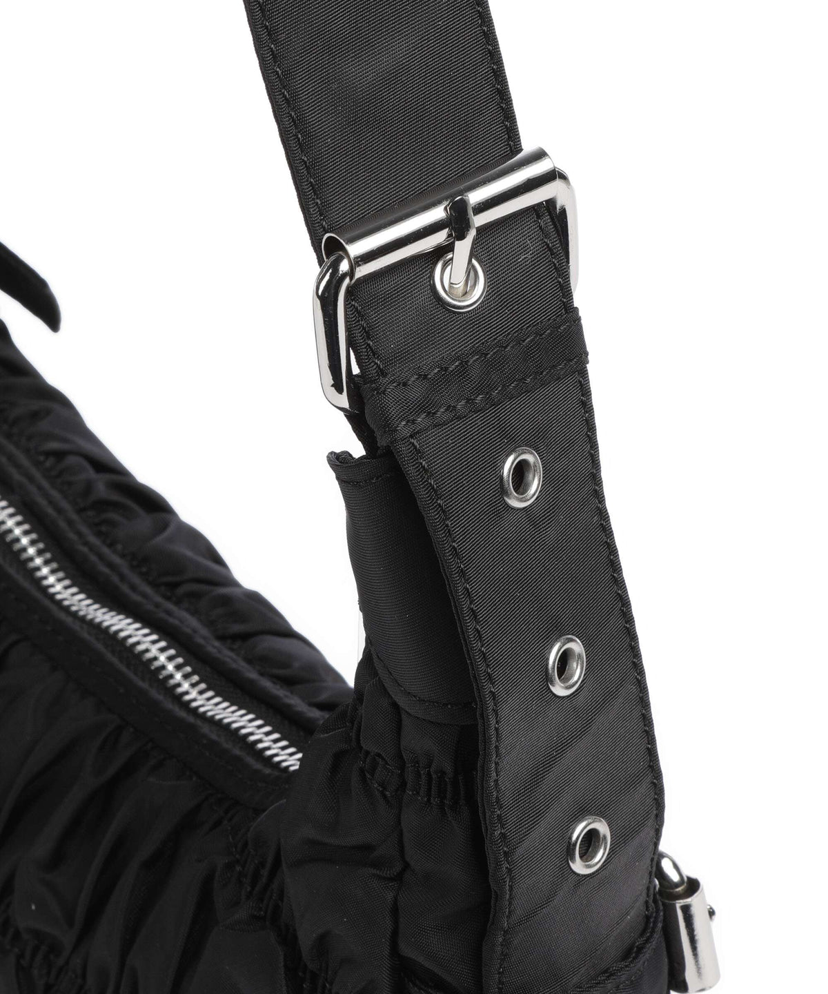 Núnoo Recycled Nylon Alaska Hobo bag black