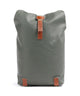 Brooks England Pickwick Cotton Canvas Small Sac à dos roll-top sage green/honey details