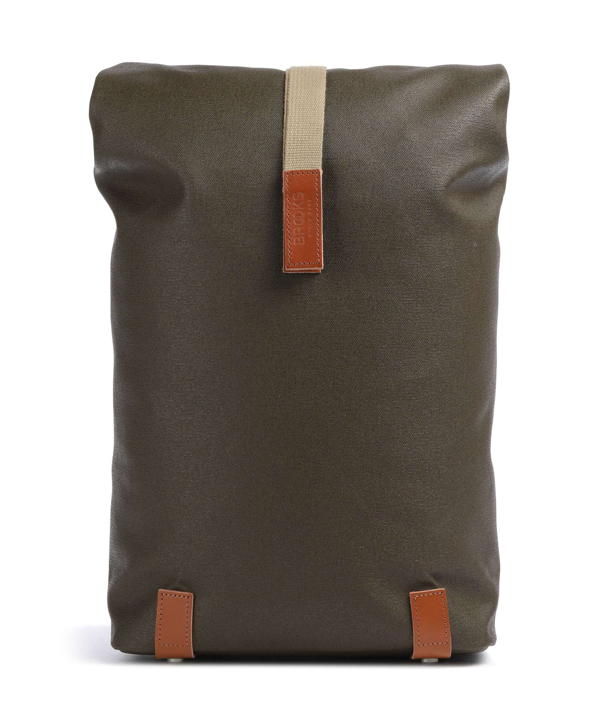 Brooks England Pickwick Cotton Canvas Small Rolltop backpack moss