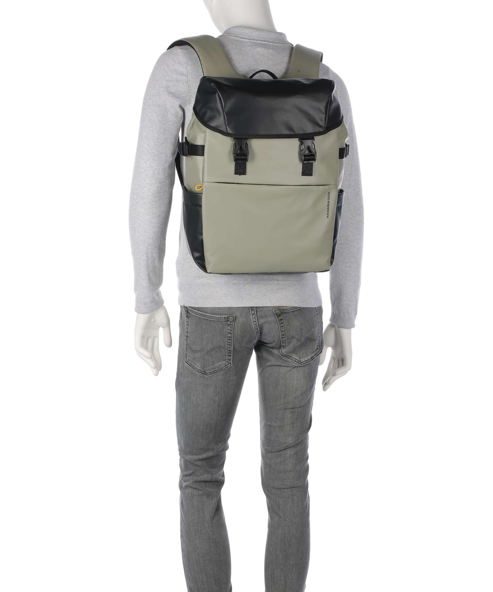 Mandarina Duck Eco Coated Laptop backpack mud