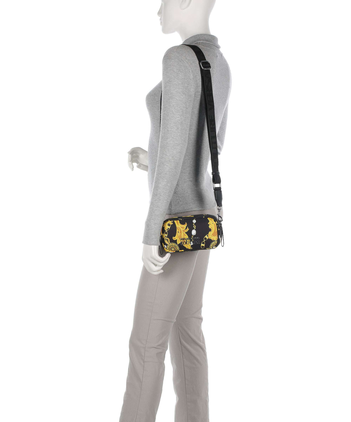 Versace Jeans Couture Sporty Logo Crossbody bag black/gold