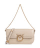 Pinko Love Box Baguette Sac porté épaule beige/grigio fumo/antique gold