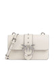 Pinko Love One Mini Sac bandoulière bianco seta/old silver