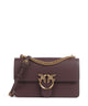 Pinko Love One Classic Sac porté épaule cioccolato amaro/antique gold