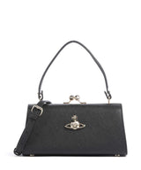 Vivienne Westwood Doll Frame Saffiano XL Handtasche black