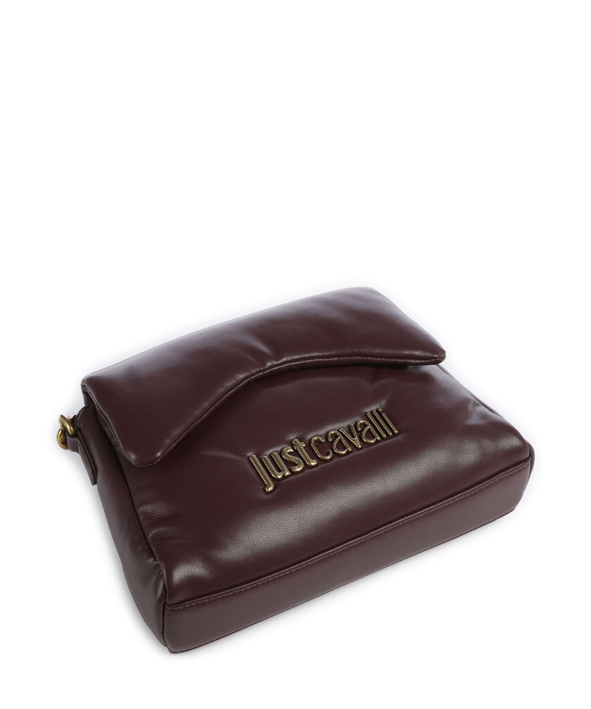 Just Cavalli Puffy Foulard Shoulder bag dark purple