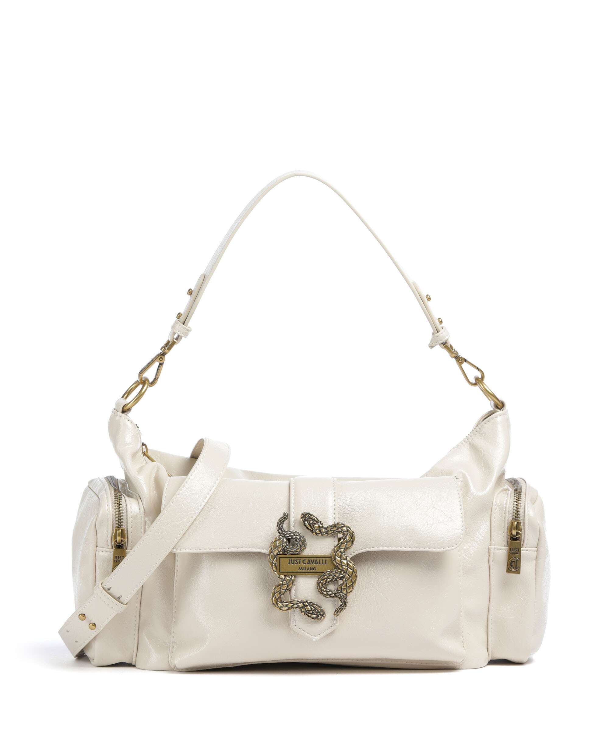 Just Cavalli Iconic Snakes Pockets Shoulder bag pristine