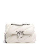 Pinko Love Puff Classic Sac porté épaule bianco seta/old silver