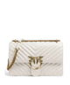 Pinko Love One Classic Schultertasche bianco seta/antique gold