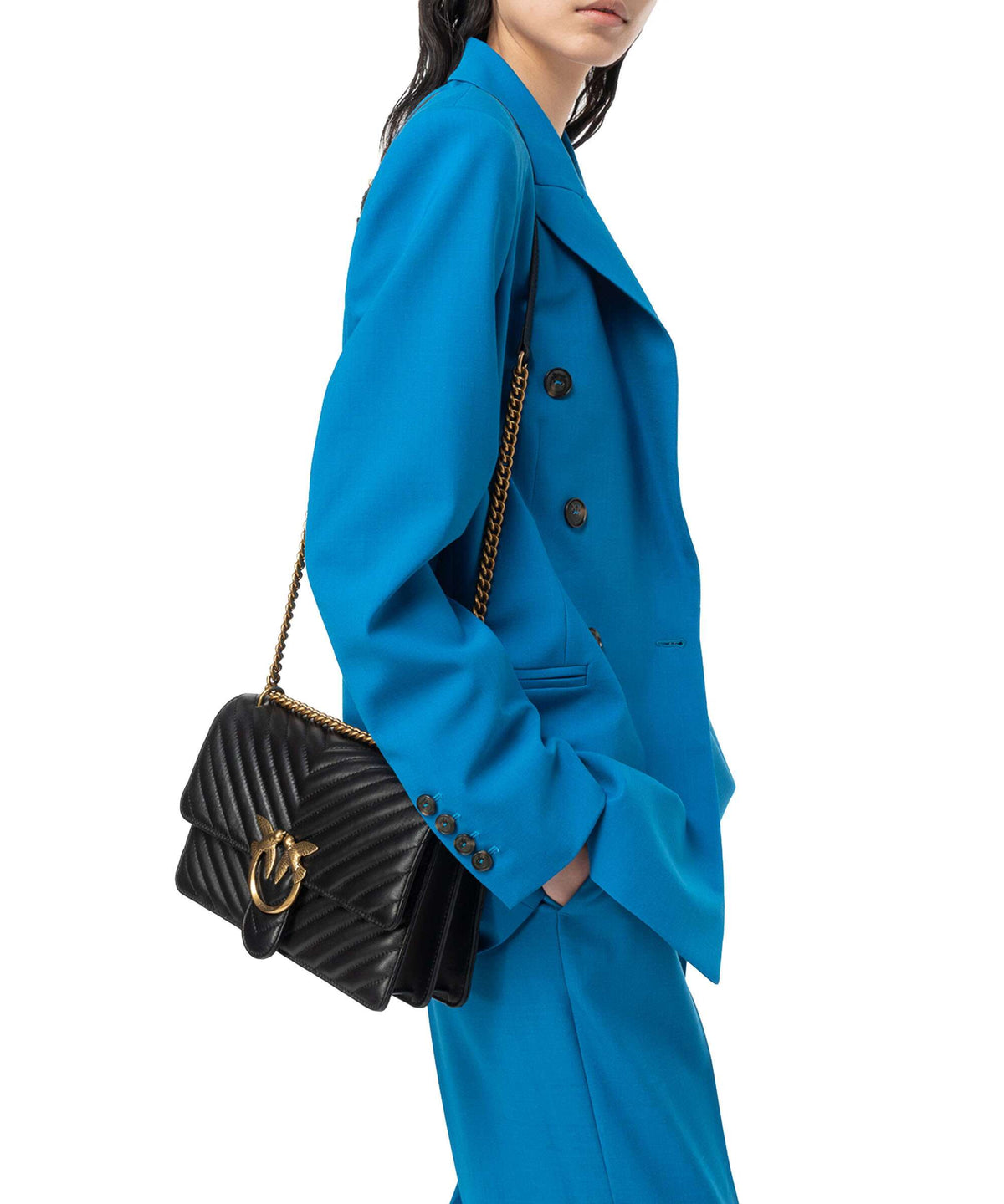 Pinko Love One Classic Shoulder bag nero/antique gold