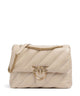 Pinko Love Puff Big Schultertasche beige/grigio fumo/antique gold