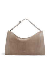 Coccinelle Elinor Suede Beuteltasche warm taupe
