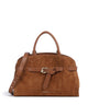 Coccinelle Sabine Suede Handbag cognac