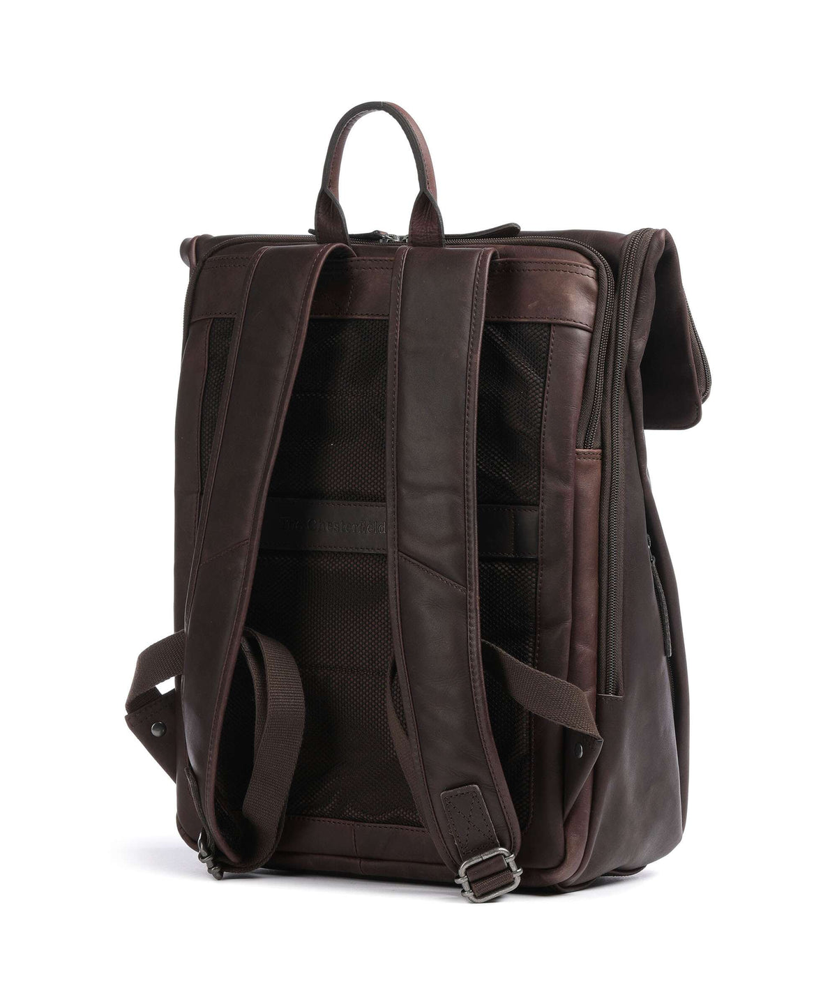 The Chesterfield Brand Cow Wax Pull Up Savona Backpack brown
