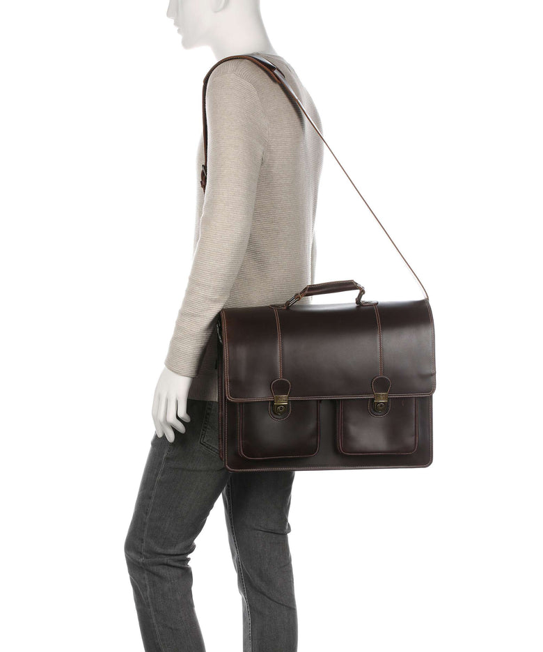 Buckle & Seam Nevada Briefcase brown