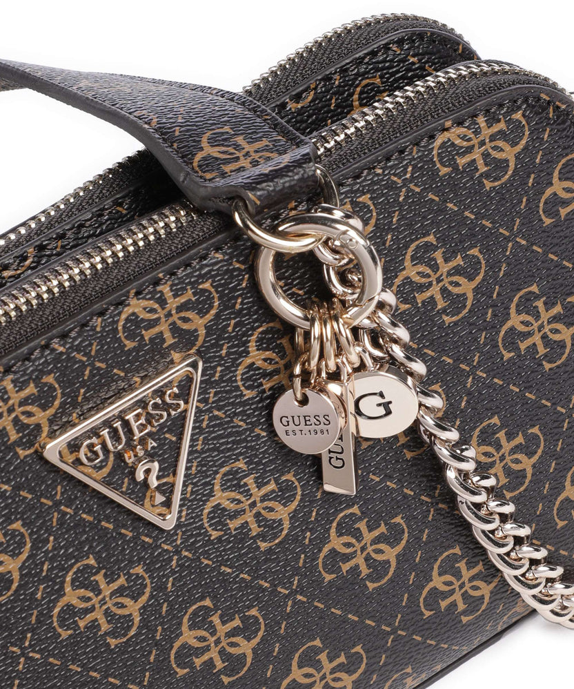 Guess Erica Eco Crossbody bag brown logo