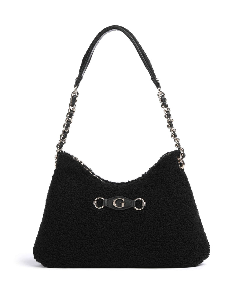 Guess Aslia Shearling Shoulder bag black