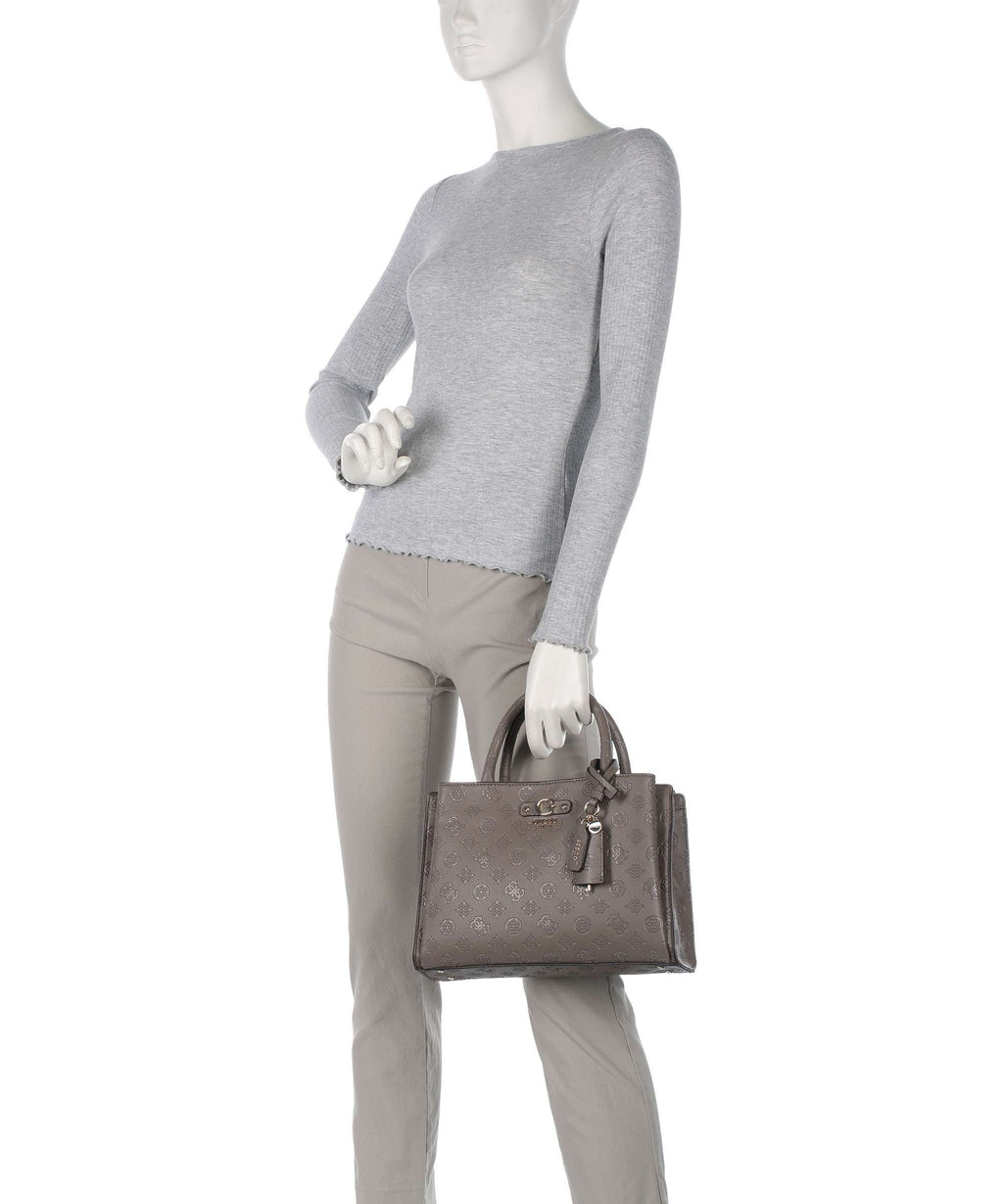 Guess Gerty Peony Handbag dark taupe