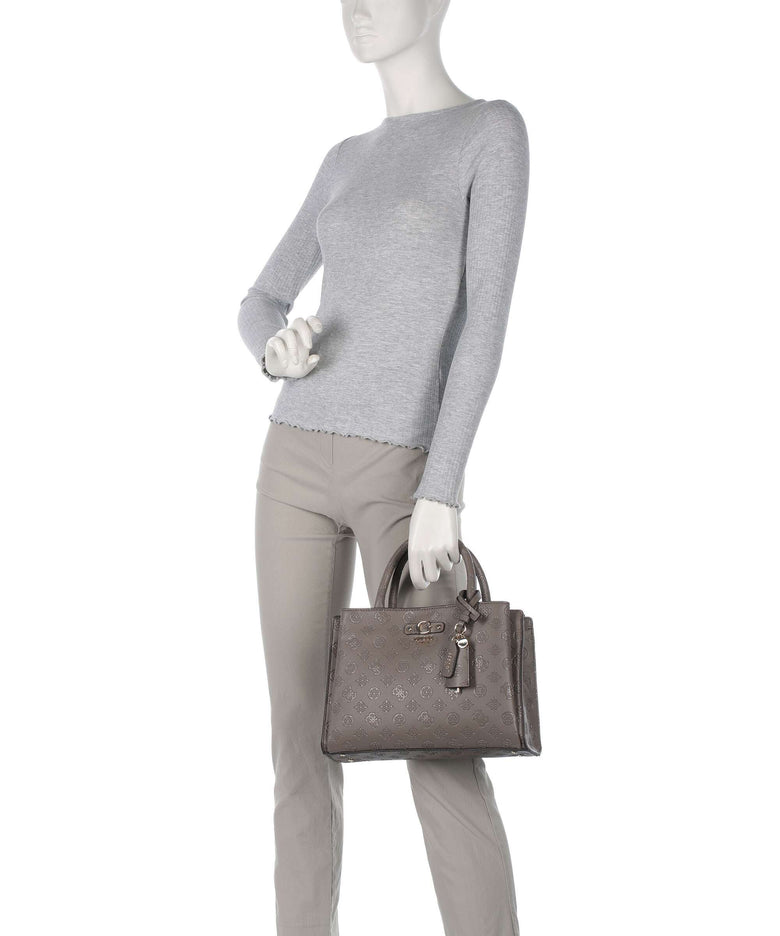 Guess Gerty Peony Handbag dark taupe