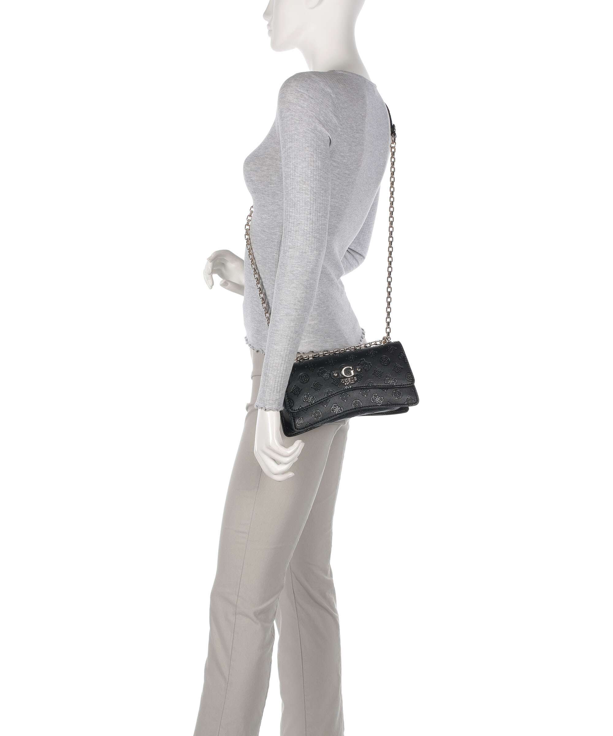 Guess Gerty Peony Shoulder bag black