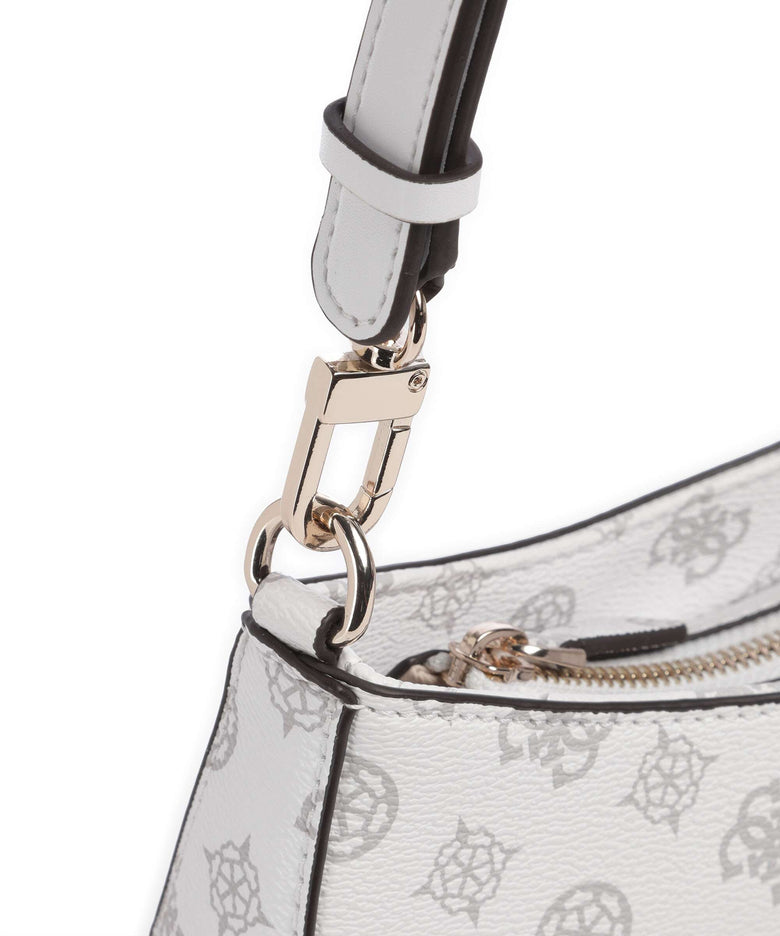 Guess Noelle Printed Peony Shoulder bag white logo