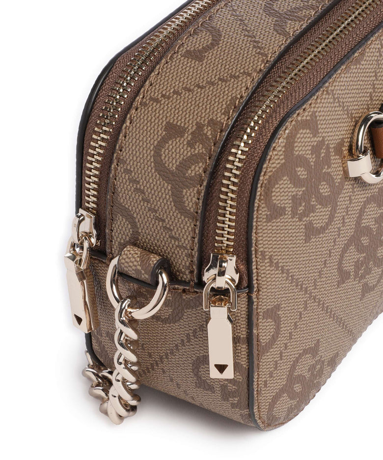 Guess Izzy Crossbody bag latte logo