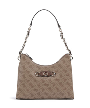 Guess Izzy Sac porté épaule latte logo/brown
