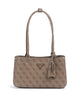 Guess Meridian 4G Logo Schultertasche latte logo