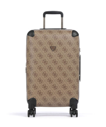 Guess Berta Maxi 4G Valise 4 roues latte logo/brown