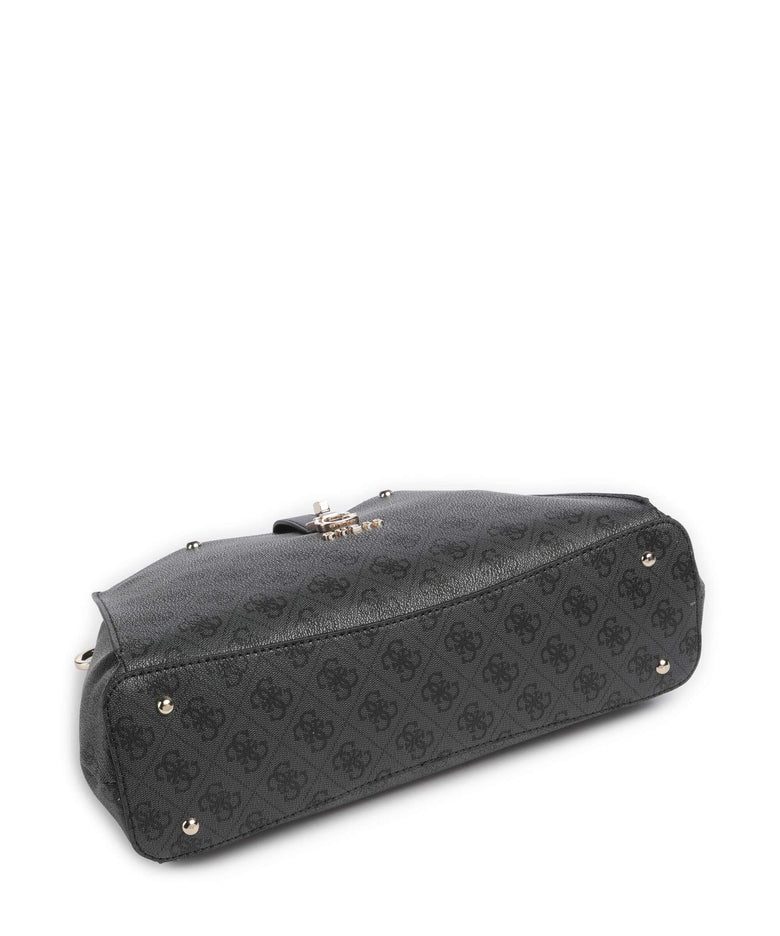 Guess Zamira Handbag coal logo