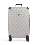 Guess Berta 4G Logo Valise 4 roues dark taupe logo