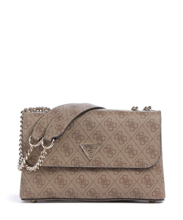 Guess Erica Eco Sac porté épaule latte logo