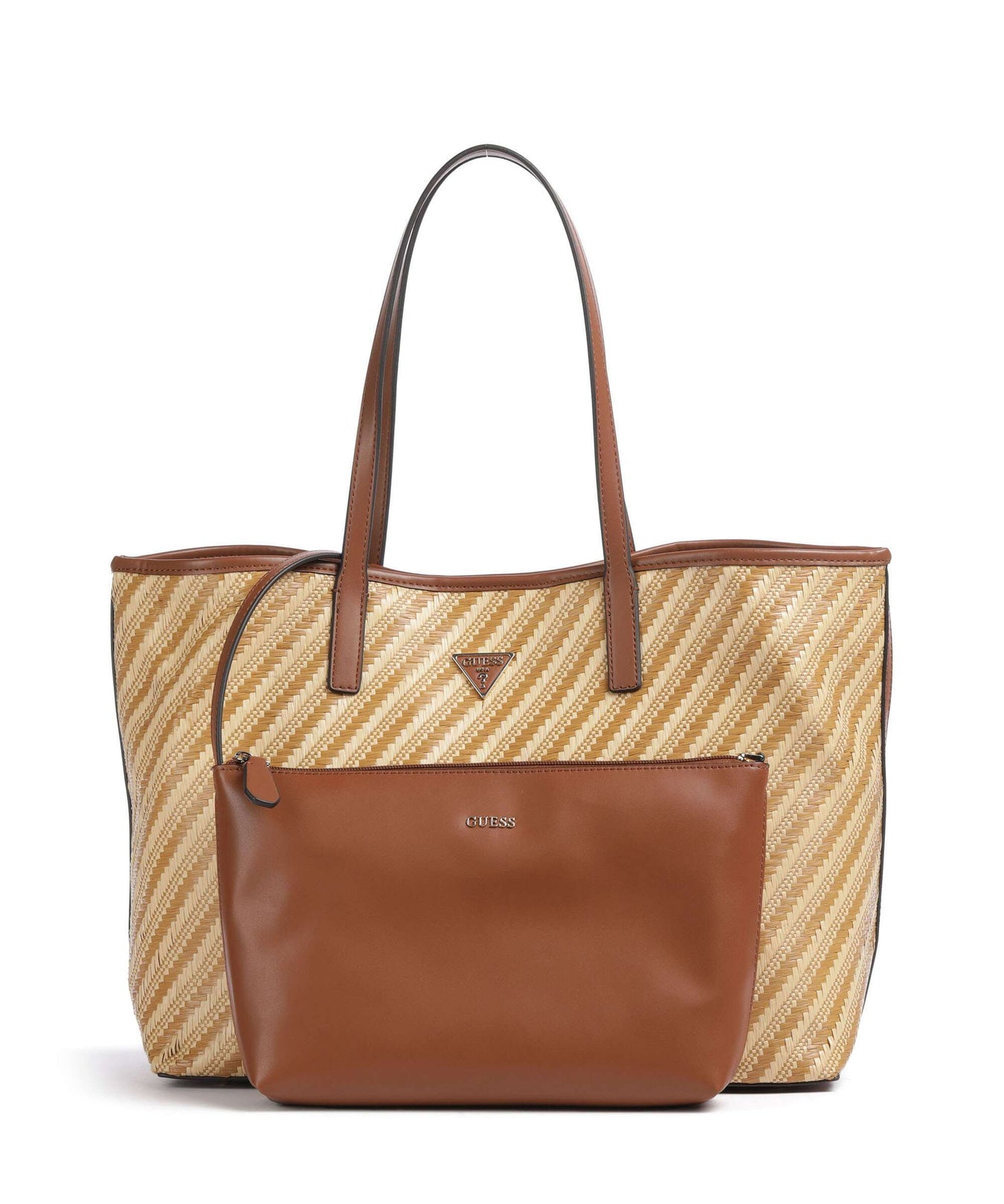 Guess Vikky Large Tote bag natural/cognac