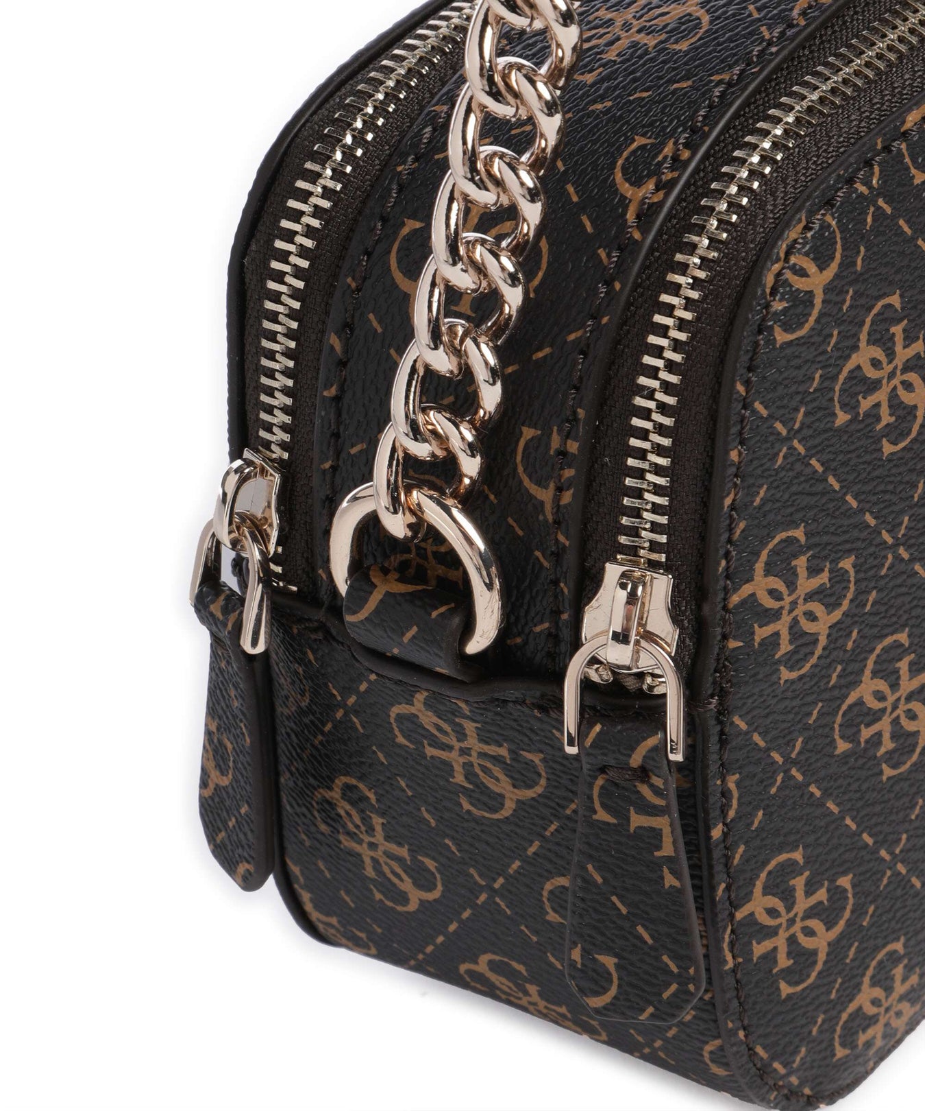 Guess Noelle Q Logo Crossbody bag brown logo