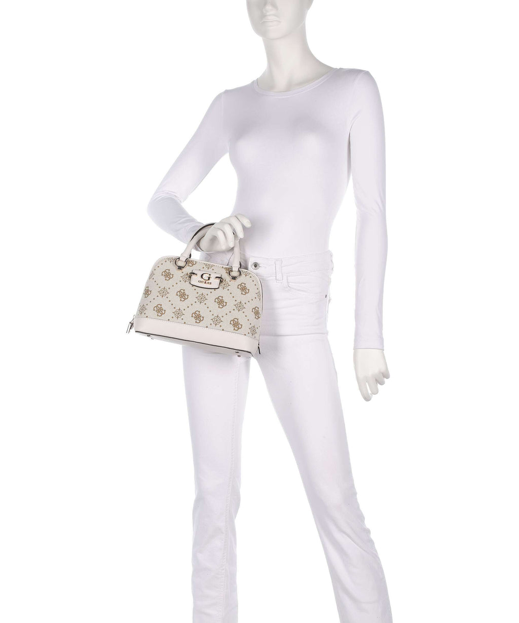 Guess Neda 4G Peony Logo Handbag offwhite logo