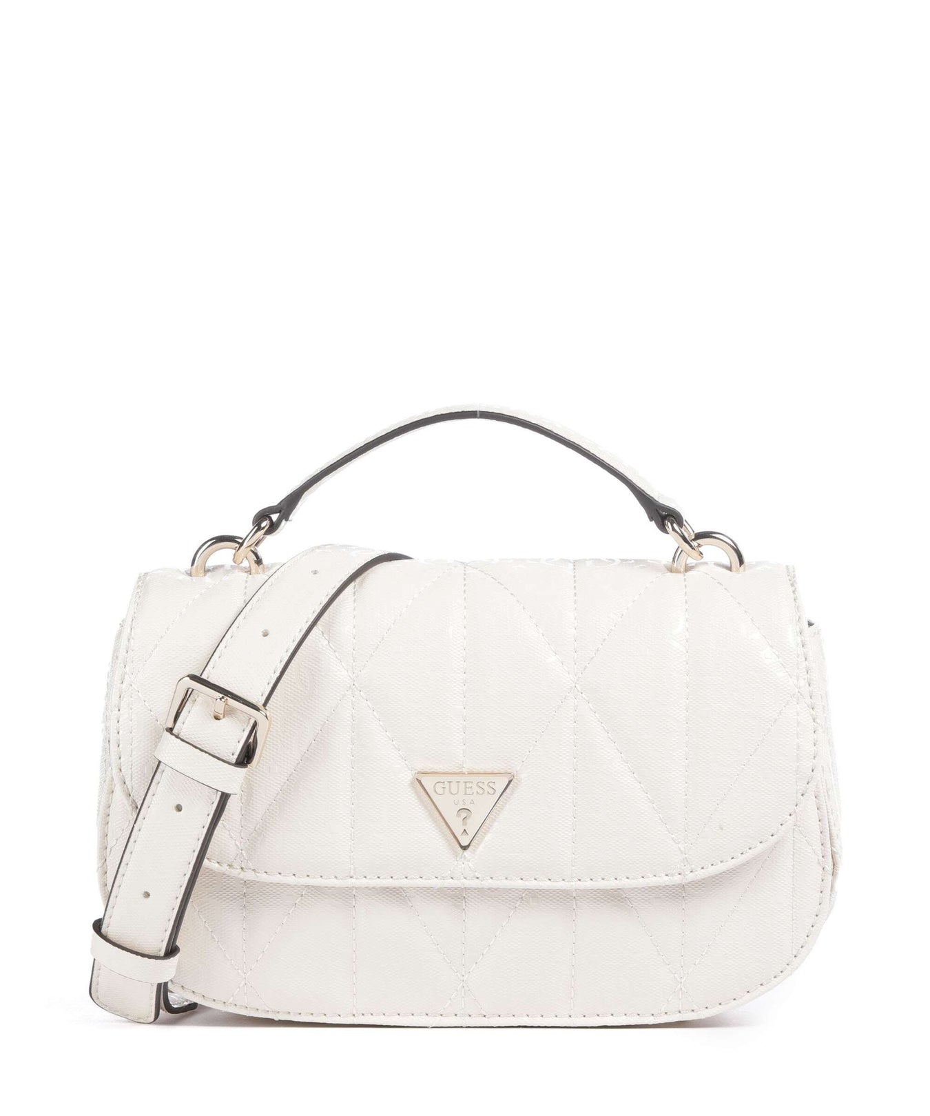 Guess Aldina G-Shine Handbag offwhite