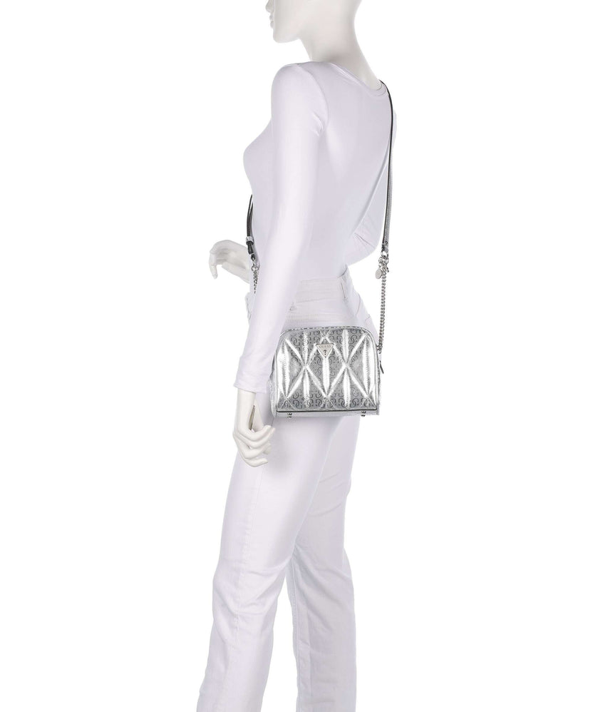 Guess Aldina G-Shine Crossbody bag silver