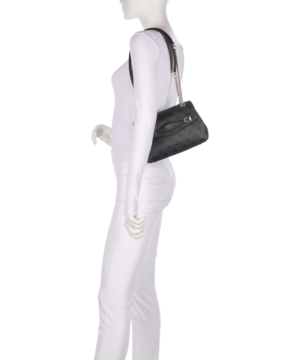 Guess Katya 4G Logo Shoulder bag coal logo