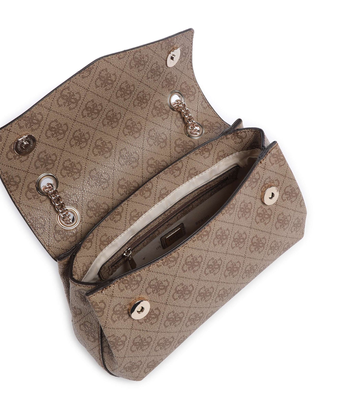 Guess Katya 4G Logo Shoulder bag latte logo