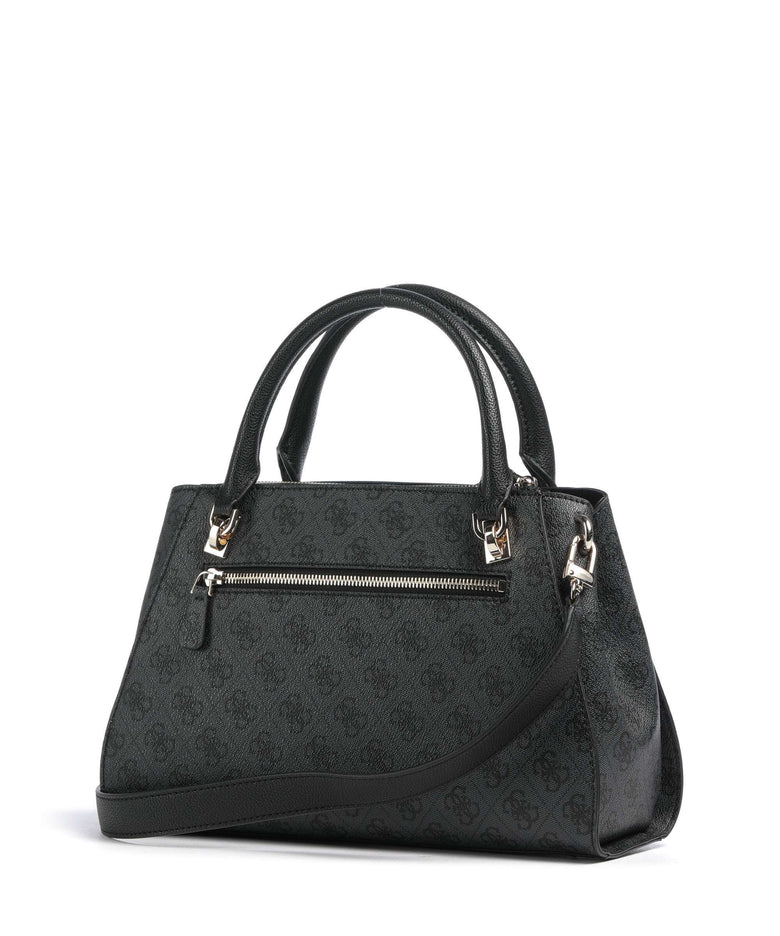 Guess Noelle 4G Logo Handbag coal logo