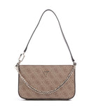 Guess Noelle Mini Schultertasche latte logo/brown